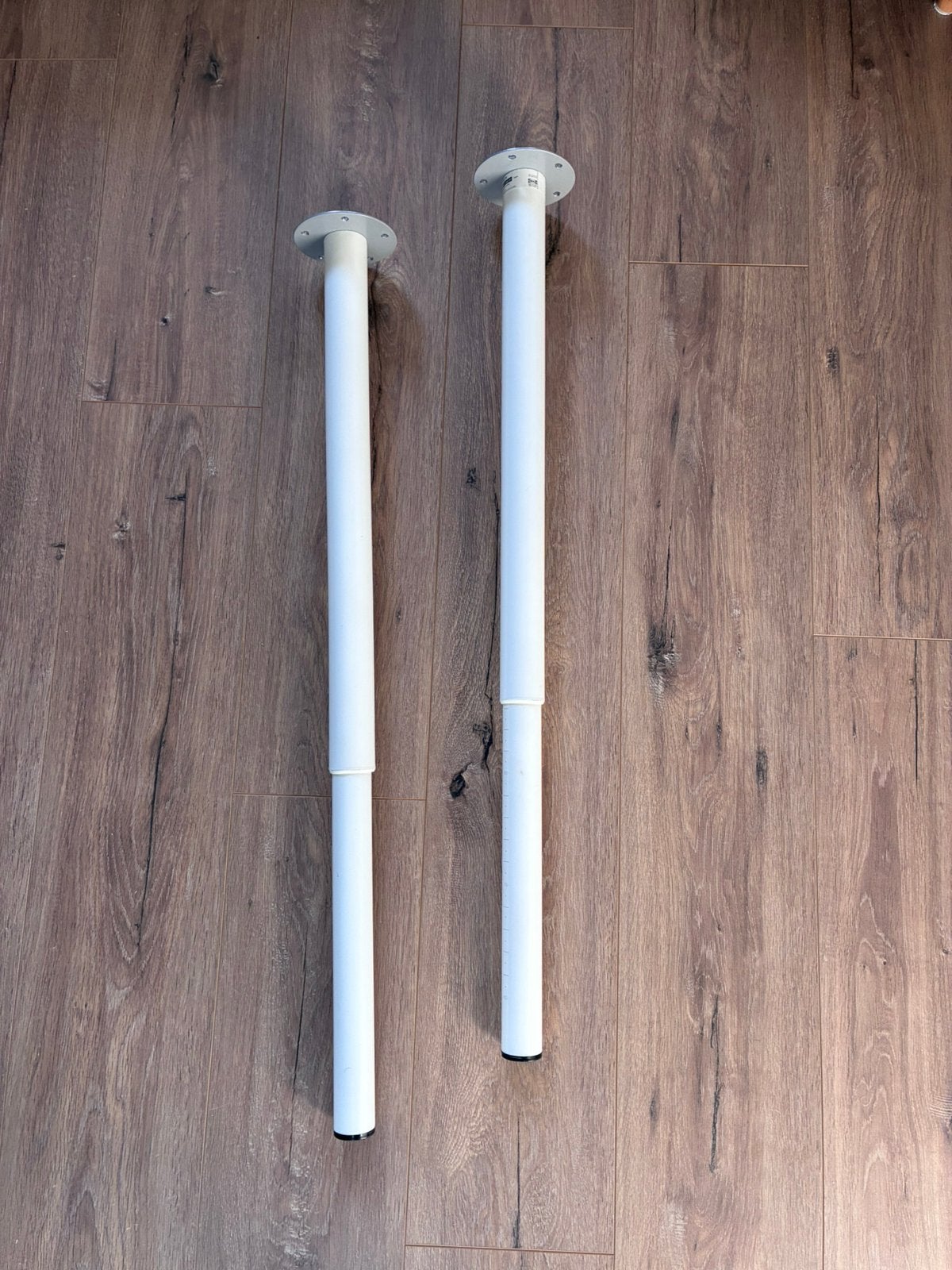Ikea Olov verstelbare tafel-/bureaupoten (2 stuks), Ophalen, Tafelpoot, Minder dan 50 cm, 50 tot 100 cm