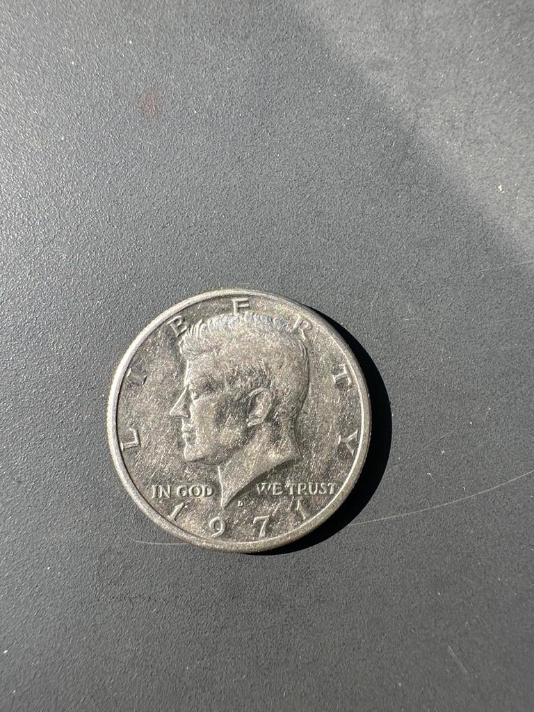 Amerikaanse half dollar munt 1971, Postzegels en Munten, Munten | Amerika, Ophalen of Verzenden, Noord-Amerika, Losse munt