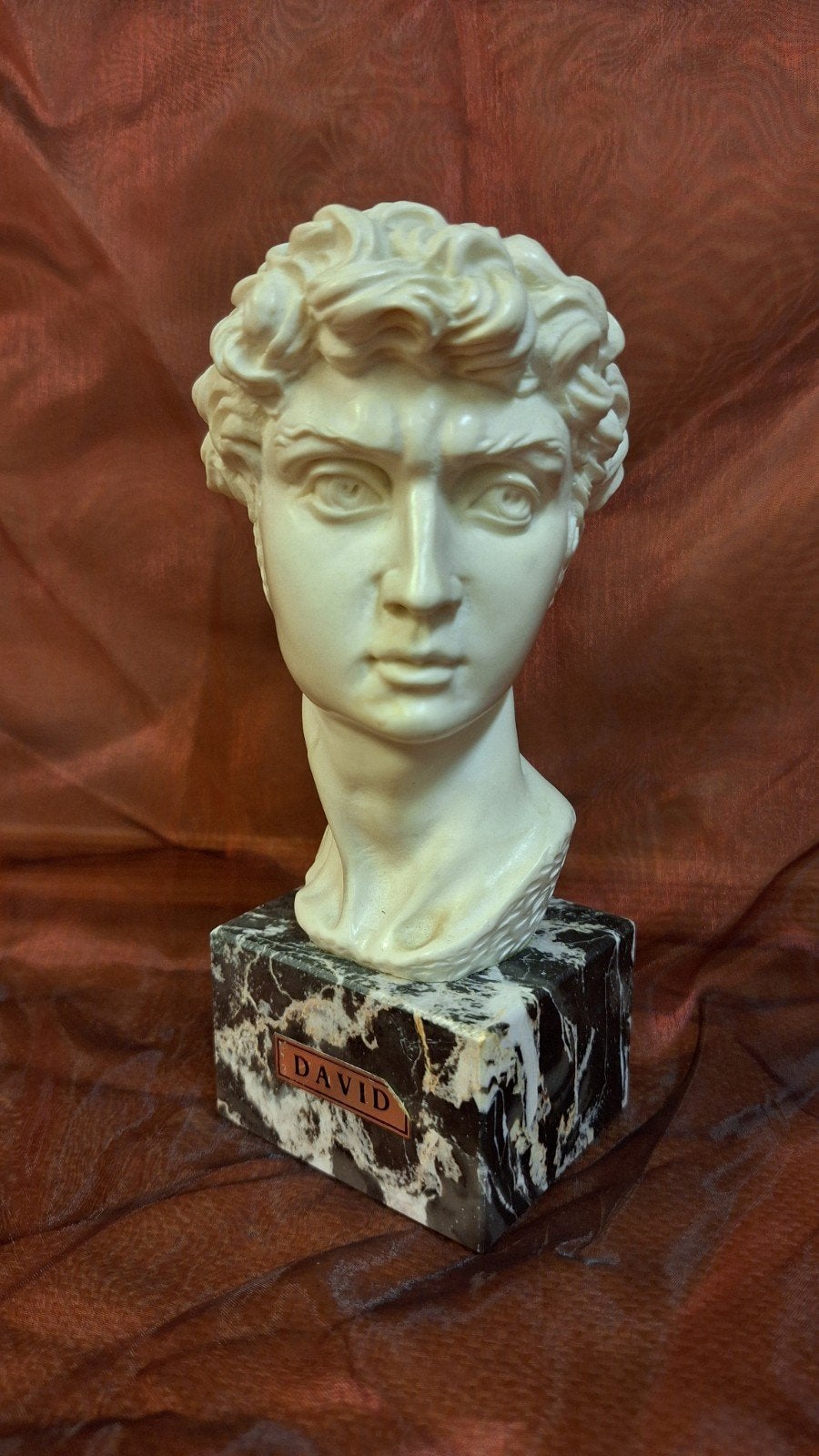 Kleine replica buste van David (Michelangelo), Ophalen of Verzenden, Zo goed als nieuw