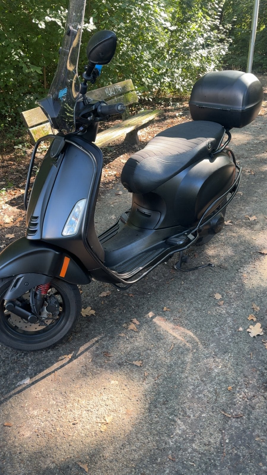 Matzwarte Vespa Sprint 125cc- Zo goed als nieuw!, Overige modellen, Maximaal 45 km/u, Ophalen of Verzenden, Zo goed als nieuw