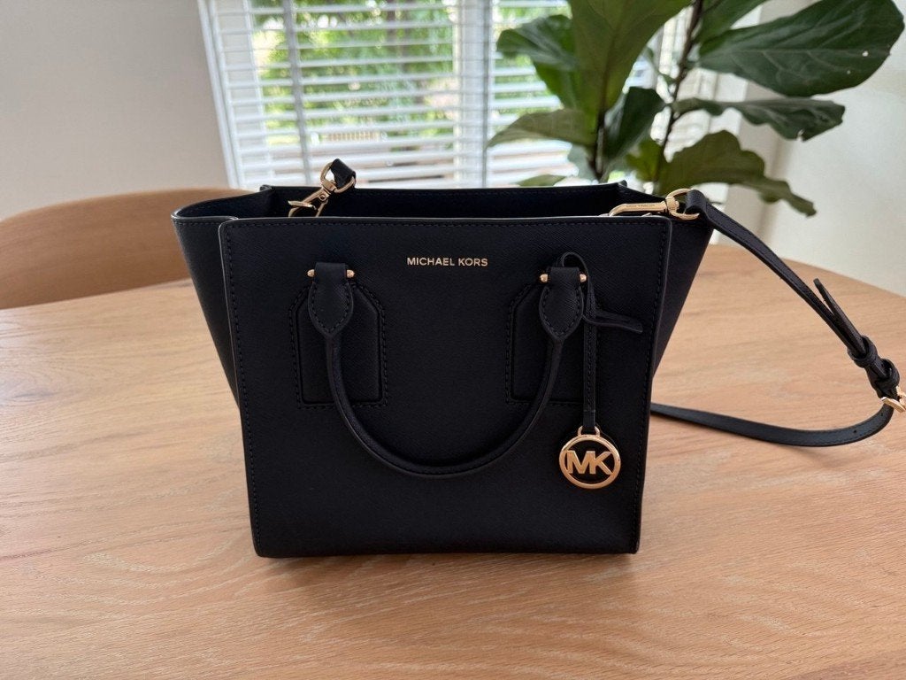 Michael Kors Selby, Ophalen, Zo goed als nieuw, Blauw, Schoudertasje