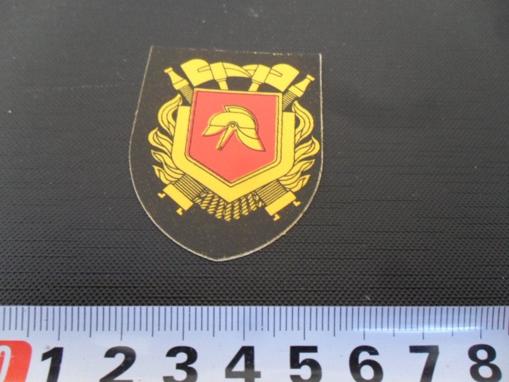 sticker textiel logo embleem BRANDWEER, Ophalen, Zo goed als nieuw