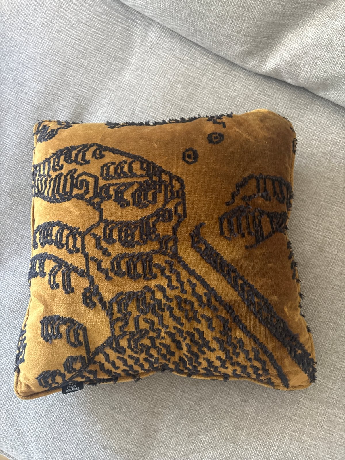 Luxe sierkussen Dedar Milano stof - Nox Studio, Overige merken, Meerkleurig, Inclusief binnenkussen, Vierkant