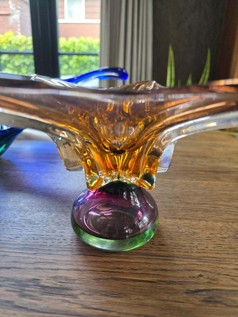 Murano glas. Schaal. 37cm., Antiek en Kunst, Ophalen of Verzenden