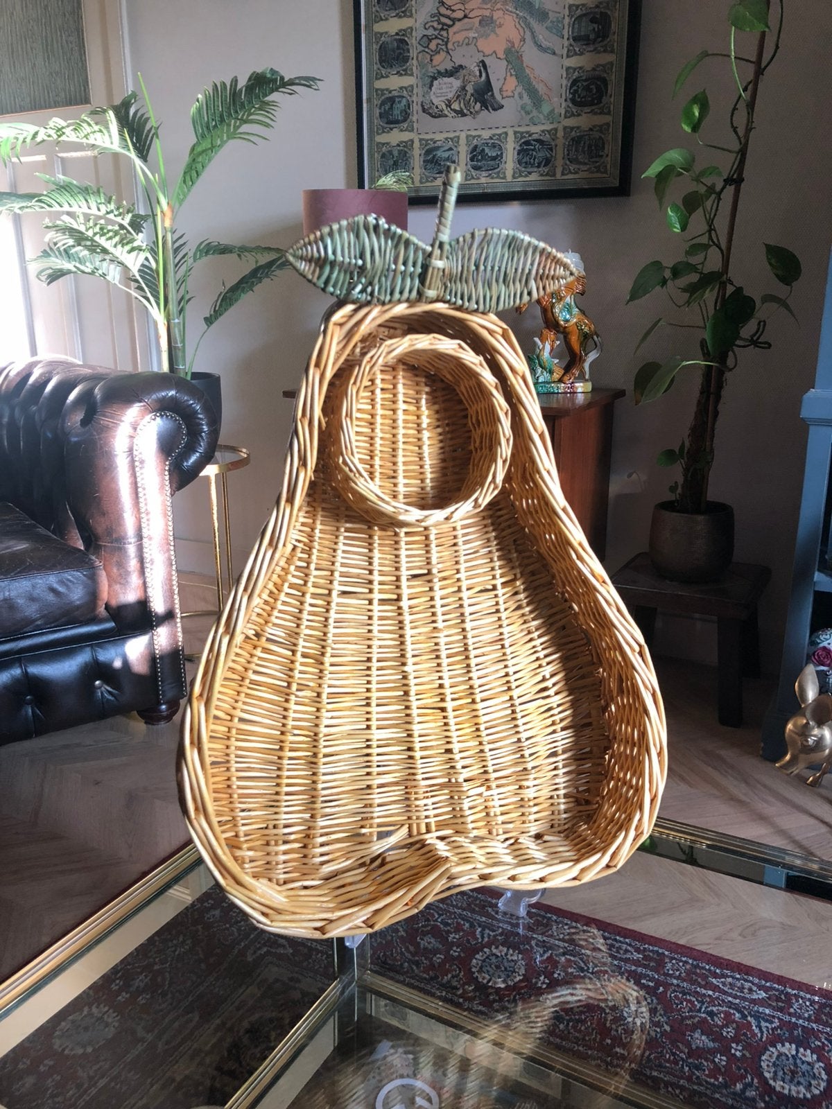 Rotan mand vintage Fruit, Mand, Ophalen of Verzenden, Zo goed als nieuw, Riet