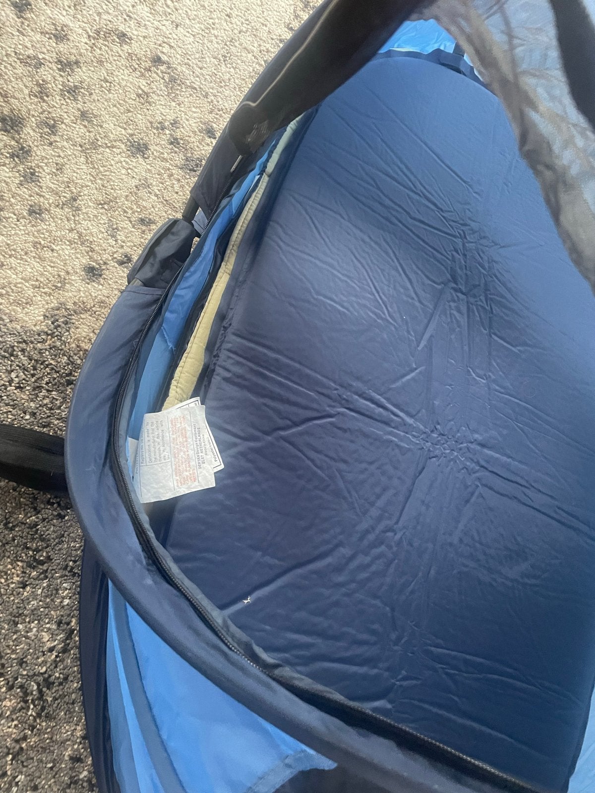 Deryan Travel Cot Peuter Luxe - Blauw, Caravans en Kamperen, Ophalen, Zo goed als nieuw, Tot en met 2