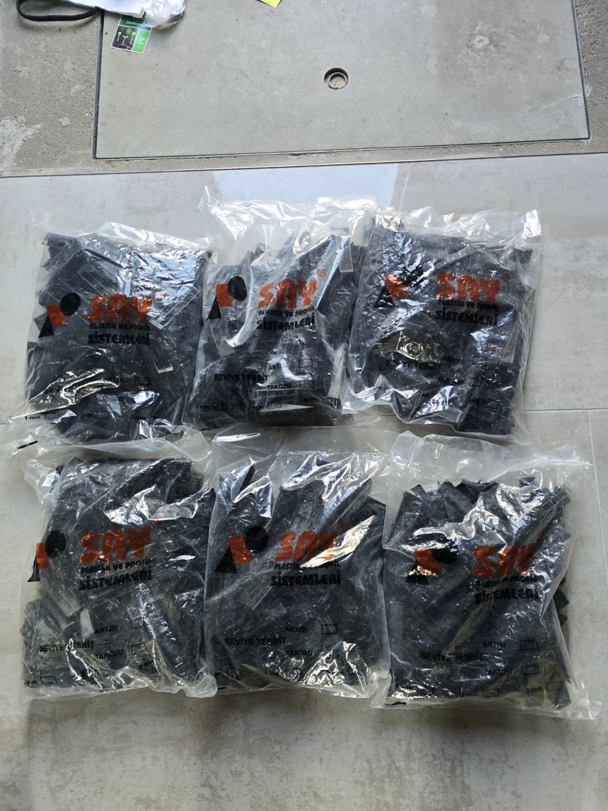 Tegel leveling systeem clips 1mm, 2mm, 3mm, Overige materialen, Overige typen, Nieuw, Minder dan 20 cm