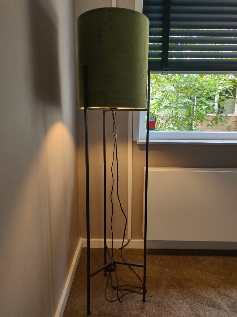 *LUXE* VLOERLAMP, Ophalen, 100 tot 150 cm, Metaal, E27 (groot)