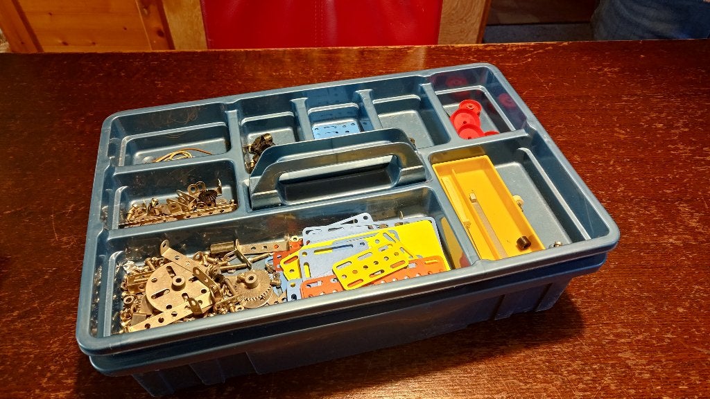 Doos Meccano Speelgoed - Losse onderdelen, Ophalen of Verzenden, Gebruikt, Overige merken
