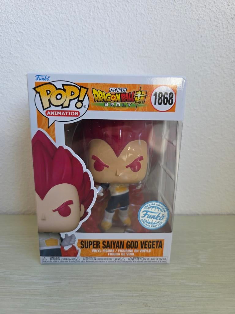 Super Saiyan God Vegeta - Dragonball Broly Funko - 1868, 21 Holborn Viaduct, London, EC1A 2DY, SupportEMEA@Funko.com, Funko, Nieuw