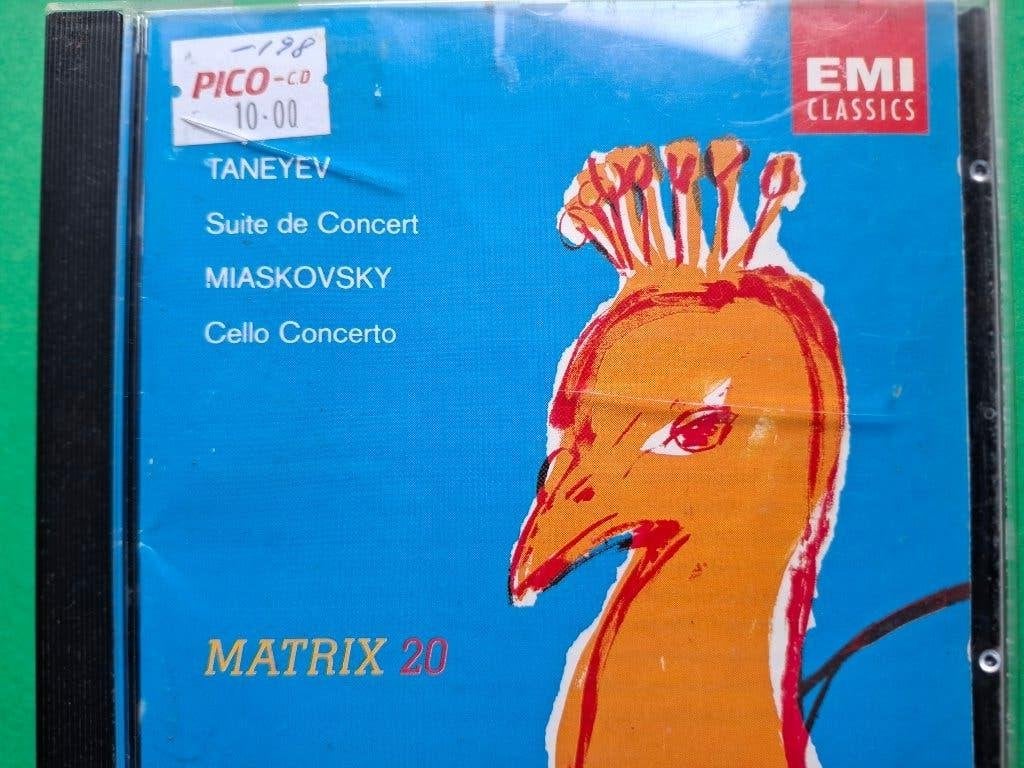 TANEYEV - MIASKOVSKY - MALKA - SARGENT - MATRIX 20, Overige typen, Ophalen of Verzenden, Zo goed als nieuw, Romantiek