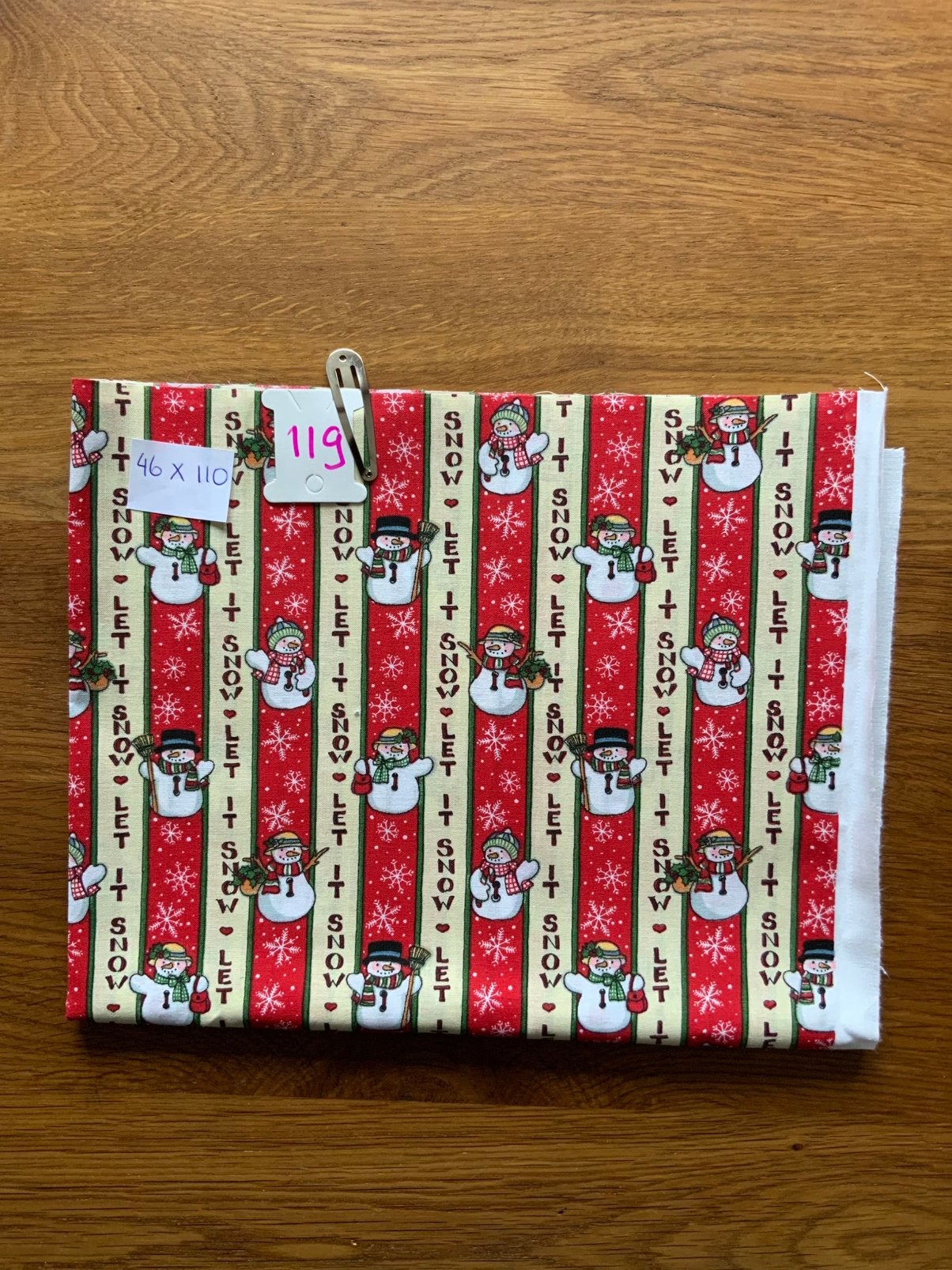 Kerst quilt stof, 46 x 110 cm, nr 119, Ophalen of Verzenden, Nieuw