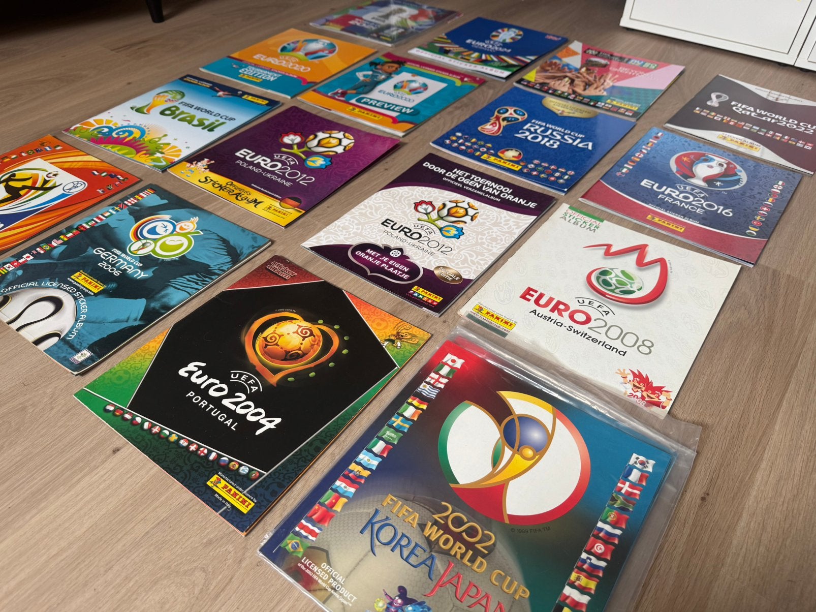 Panini wk ek voetbal Sticker Albums Leeg, Ophalen of Verzenden, Nieuw, Meerdere stickers