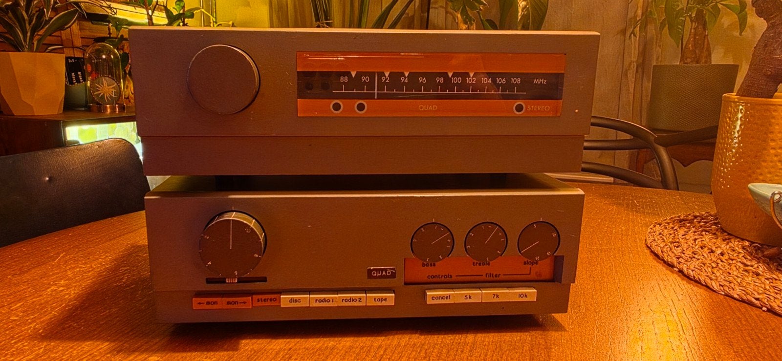 Quad 33, 303 en FM3 set - Vintage audio versterker, Overige merken, Gebruikt, Ophalen of Verzenden, 60 tot 120 watt