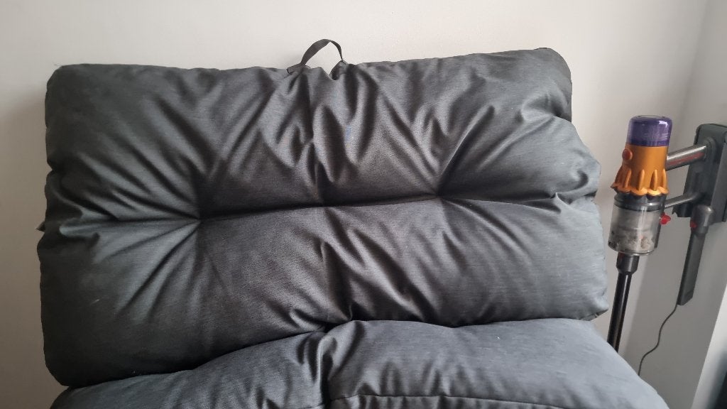 6 Palletkussens Antraciet - 116x60cm, Ophalen, Gebruikt