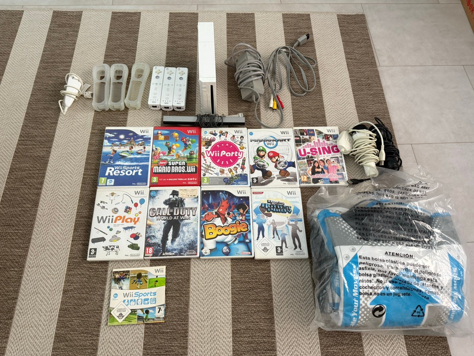 Nintendo Wii set!, Spelcomputers en Games, Ophalen of Verzenden, Met 3 controllers of meer, Met games