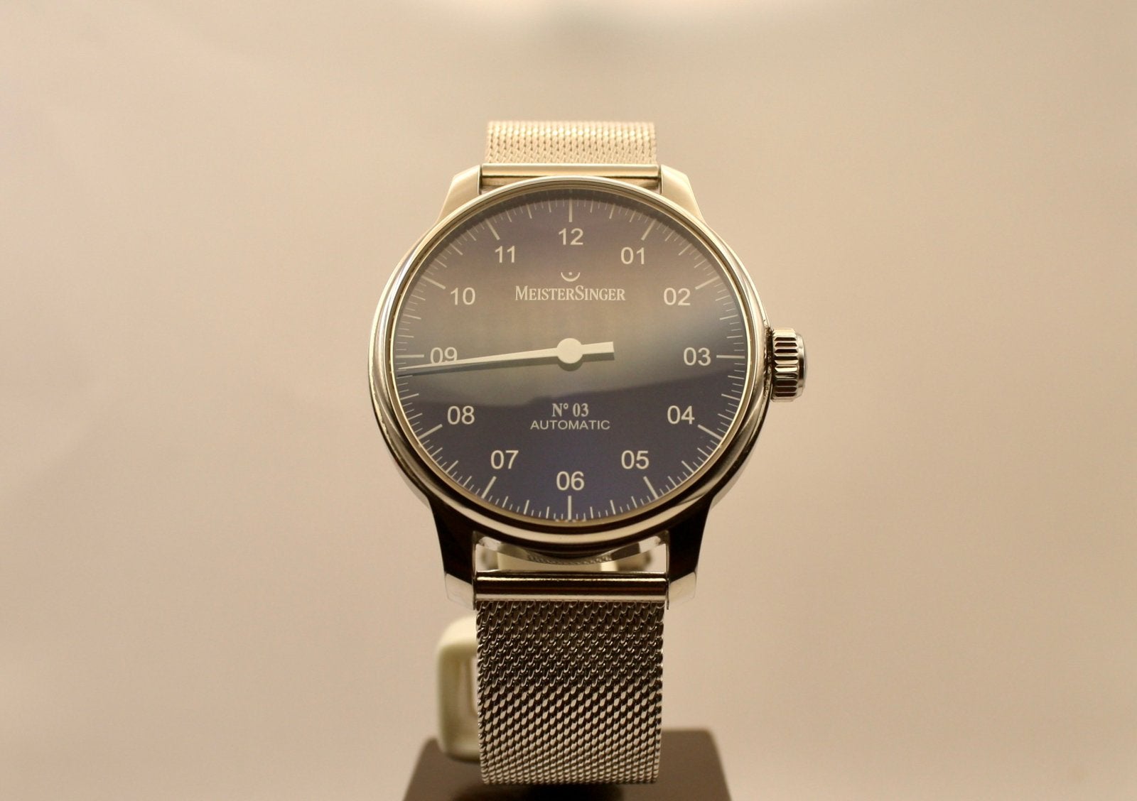 MeisterSinger No3 43mm Donkerblauw, Overige merken, Staal, Polshorloge, 1960 of later