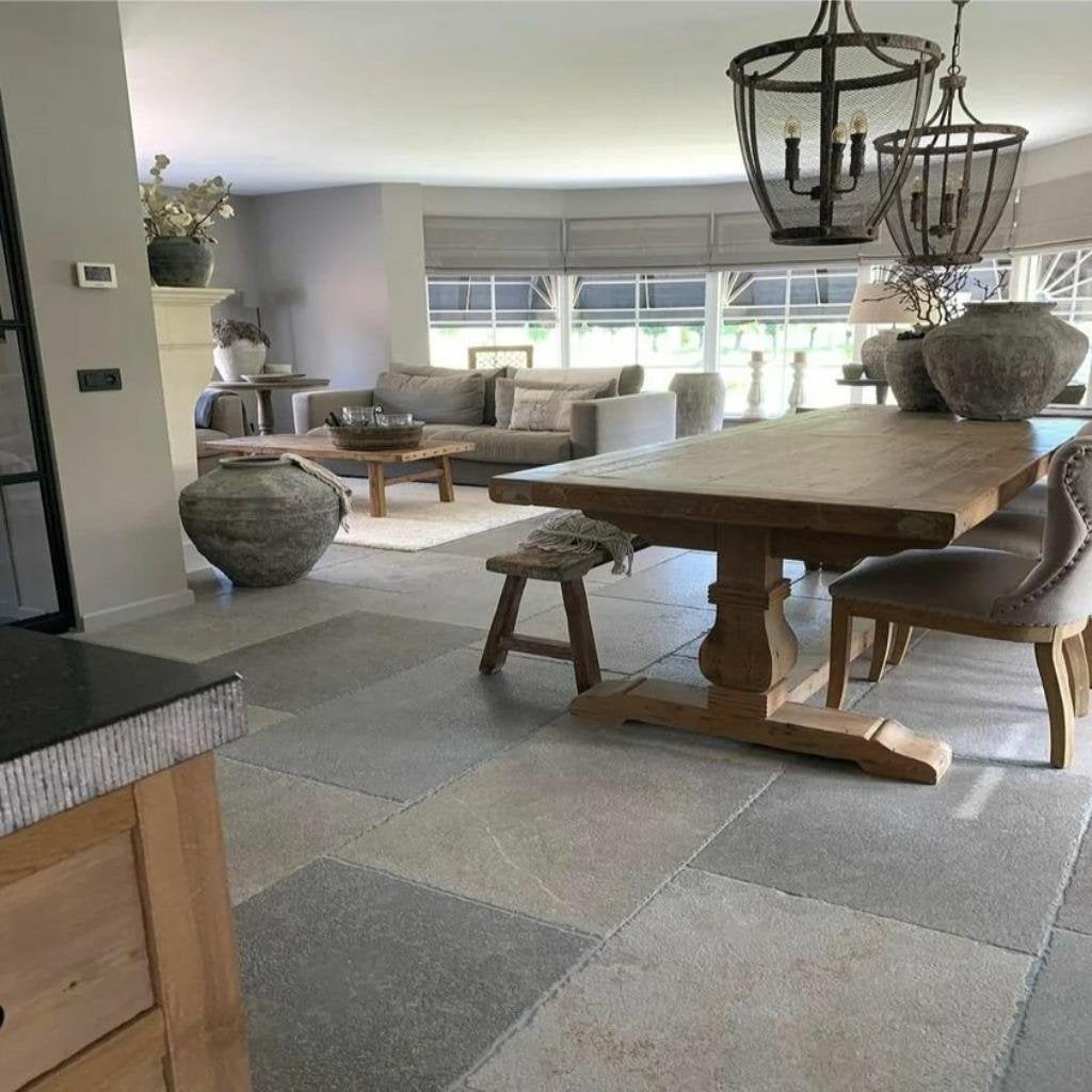 BOURGONDISCHE DALLEN VLOEREN VLOER MEDOC GRIS, Ophalen of Verzenden, Nieuw, 75 m² of meer