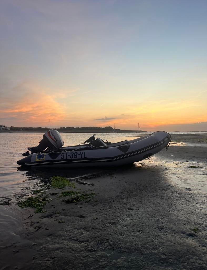 Rubberboot 20pk met trailer., Watersport en Boten, Ophalen, Zo goed als nieuw