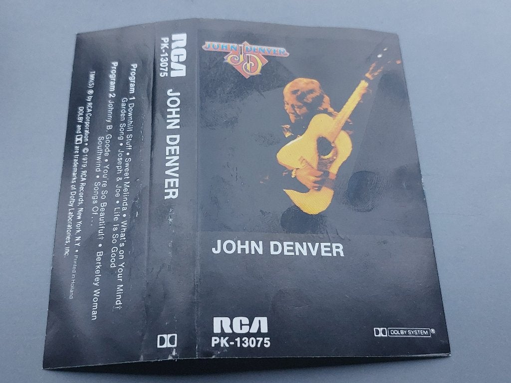 JOHN DENVER - JOHN DENVER (MC), 1 bandje, Ophalen of Verzenden, Zo goed als nieuw, Origineel