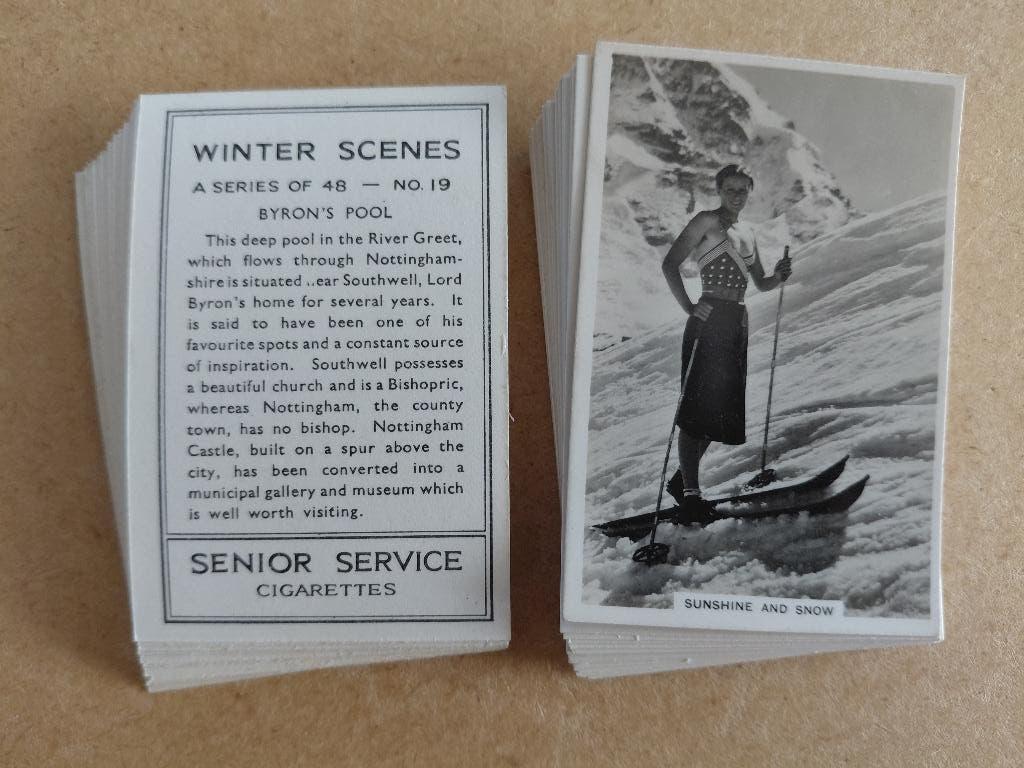 Winter Scenes complete set 48 cigarette cards 1937, Verzamelen, Overige Verzamelen, Ophalen