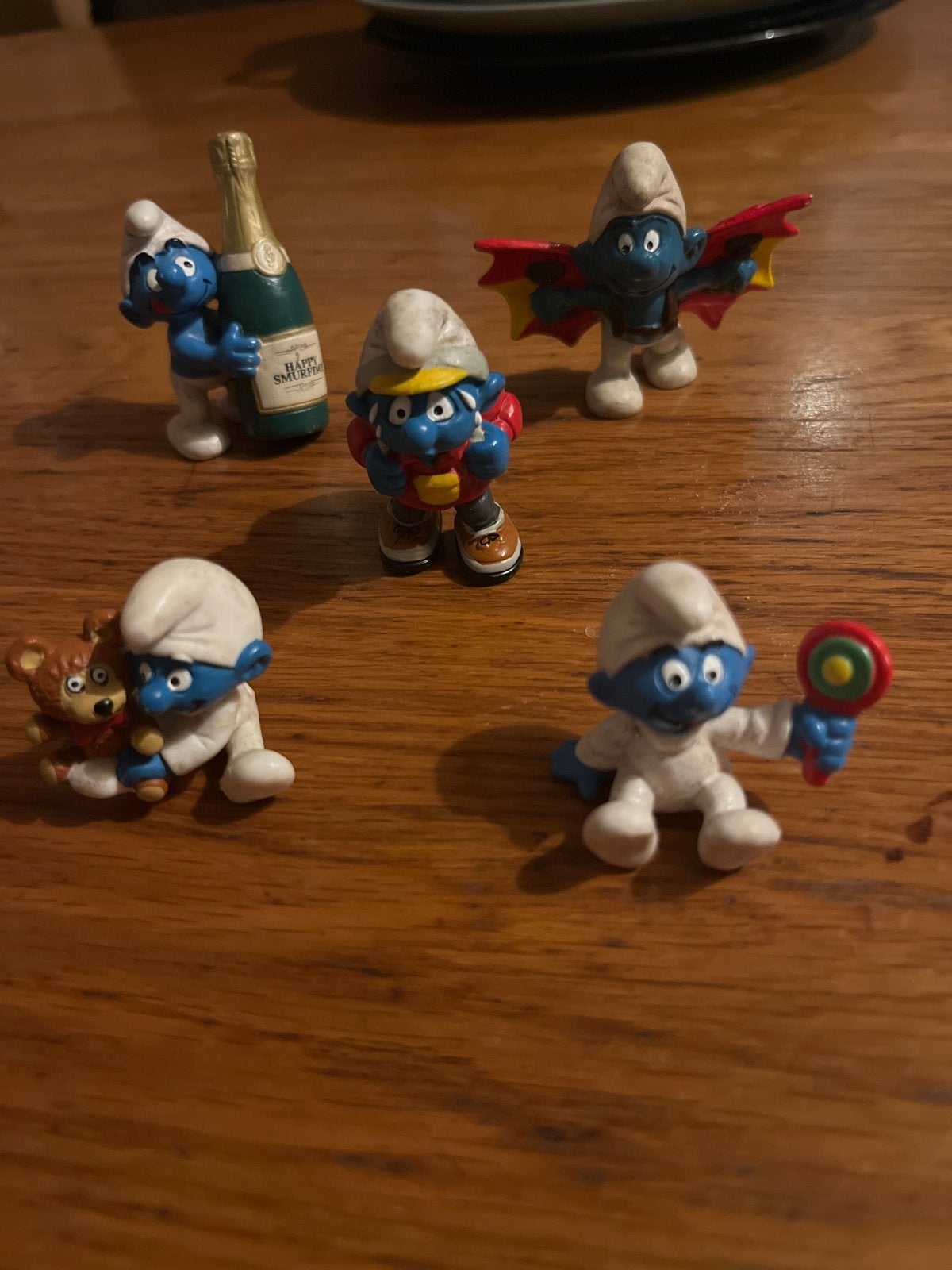 Smurfen beeldjes collectie - 5 verschillende Smurfen, Verzamelen, Ophalen of Verzenden, Gebruikt, Verschillende Smurfen, Poppetje, Figuurtje of Knuffel