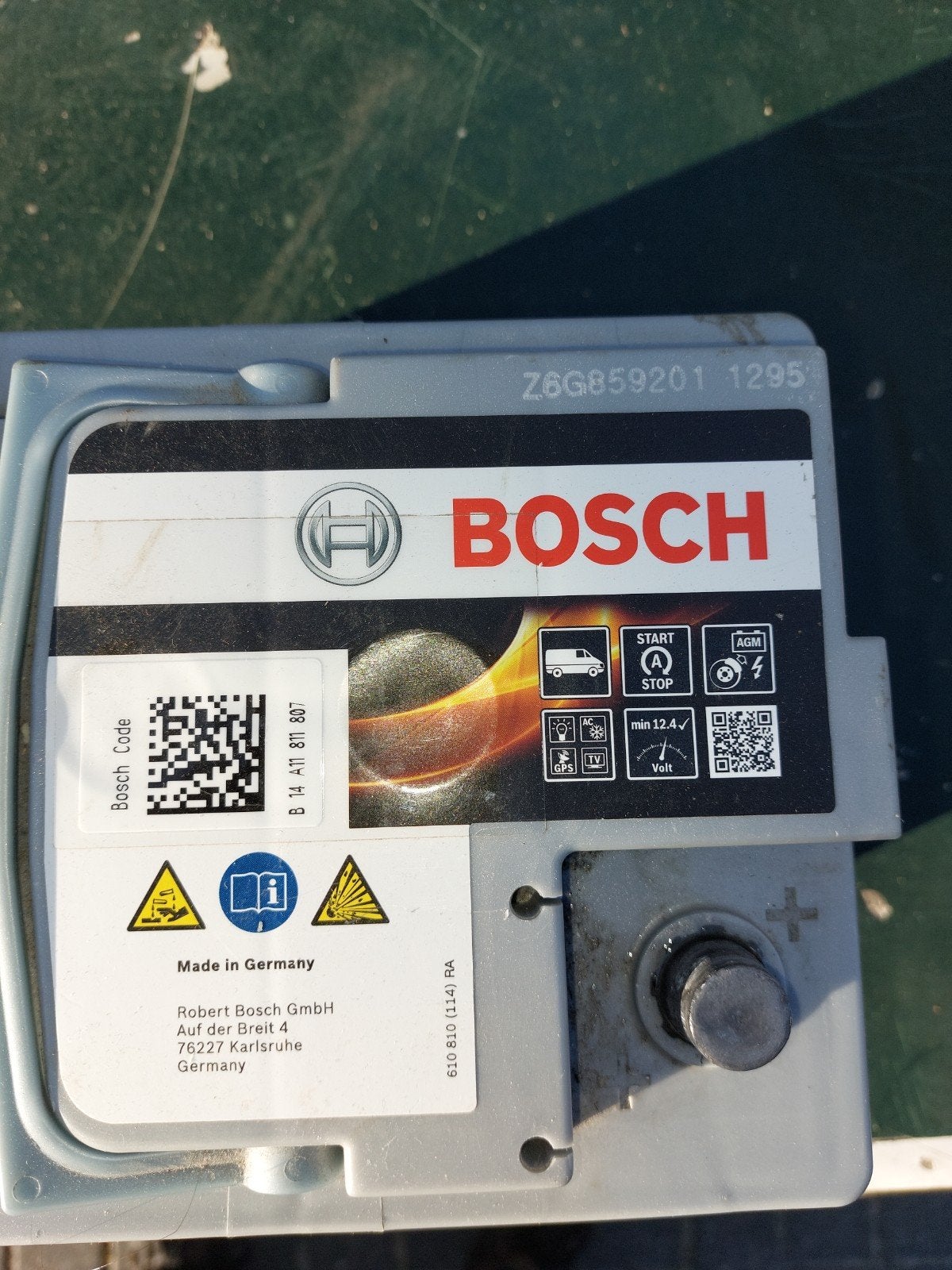 Bosch S5 A11 AGM StartStop Accu 80Ah 800A12V 1 jaar garantie, Gebruikt, Info@bosch.com, Robert Bosch GmbH, Ophalen of Verzenden