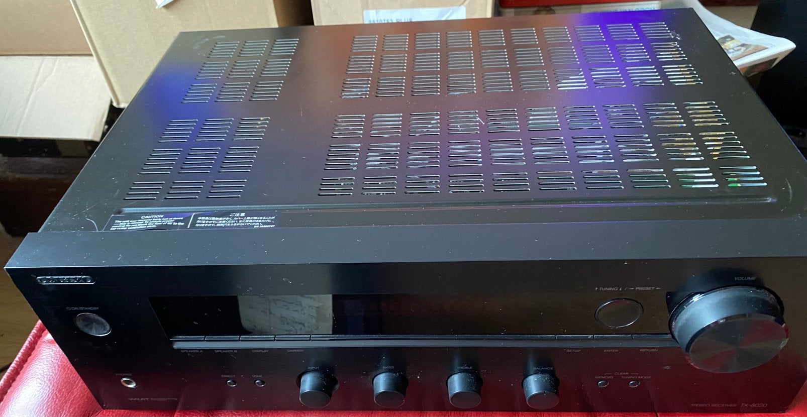 Onkyo tx 8020, Gebruikt, Ophalen of Verzenden, 120 watt of meer, Stereo