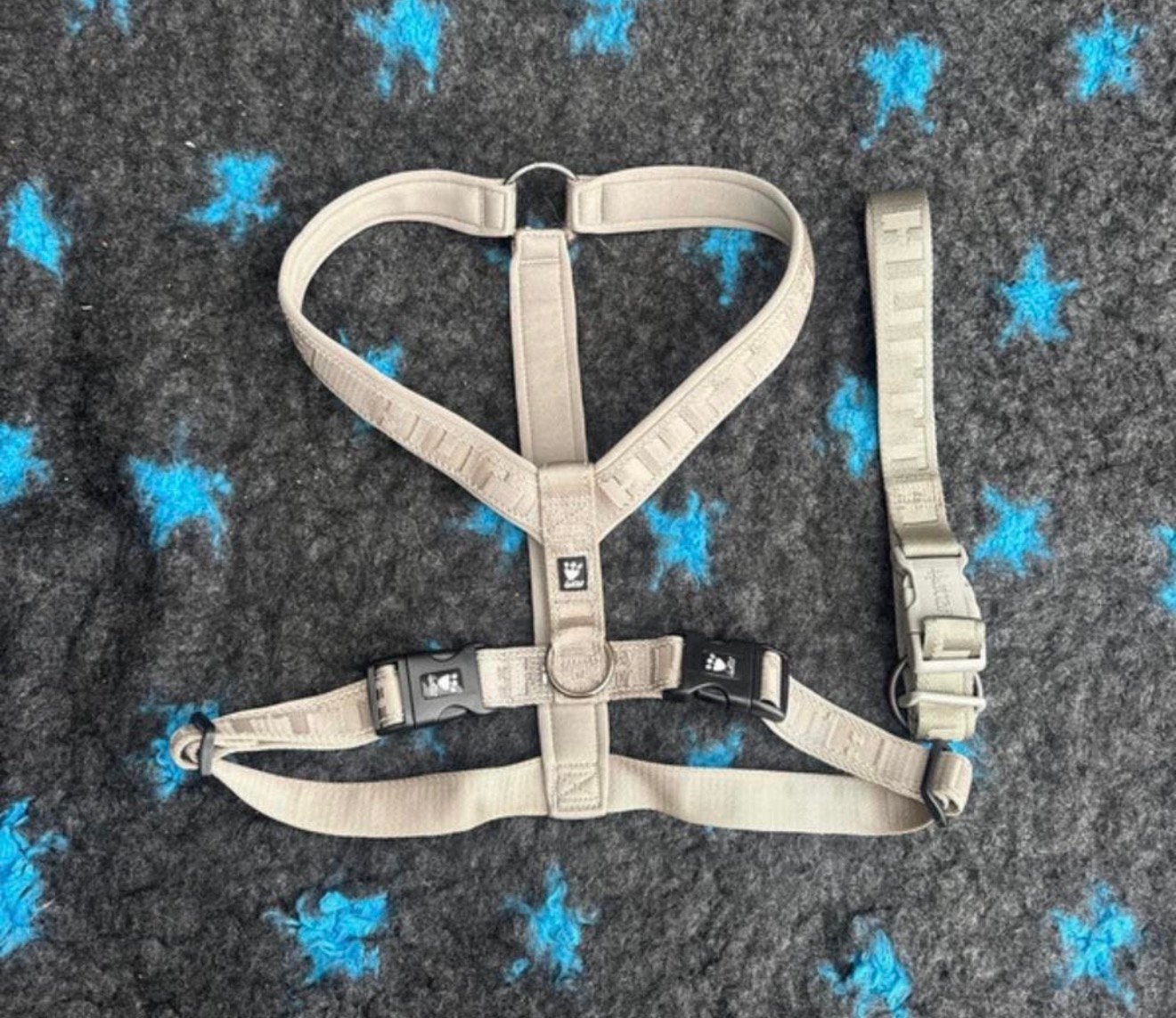 Hurtta Casual Y-tuig + halsband | grijs, Ophalen of Verzenden, Zo goed als nieuw
