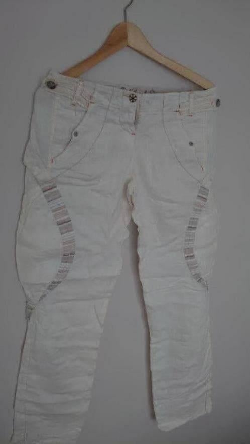 Linnen broek, Kleding | Dames, Maat 38/40 (M), Beige, Ophalen of Verzenden, Zo goed als nieuw