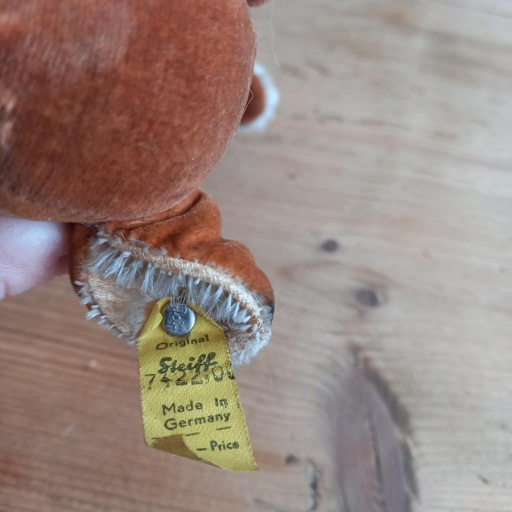 Vintage Steiff Bambi met label - Brocante Hertenbeeldje, Antiek en Kunst, Ophalen of Verzenden
