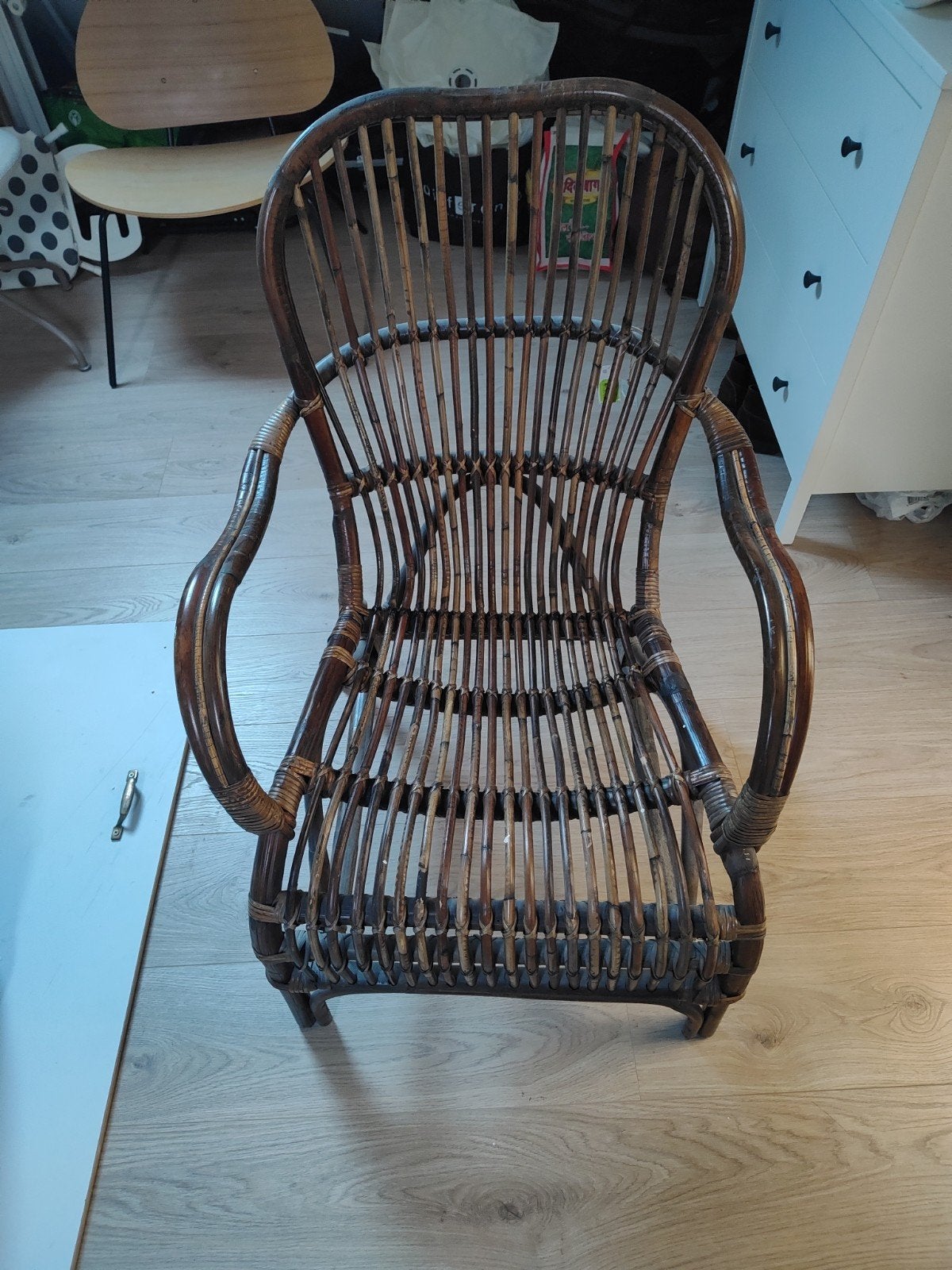 Rotan Stoel Bandung Spider -  Landelijk Look, Ophalen, Zo goed als nieuw, Stoel(en)