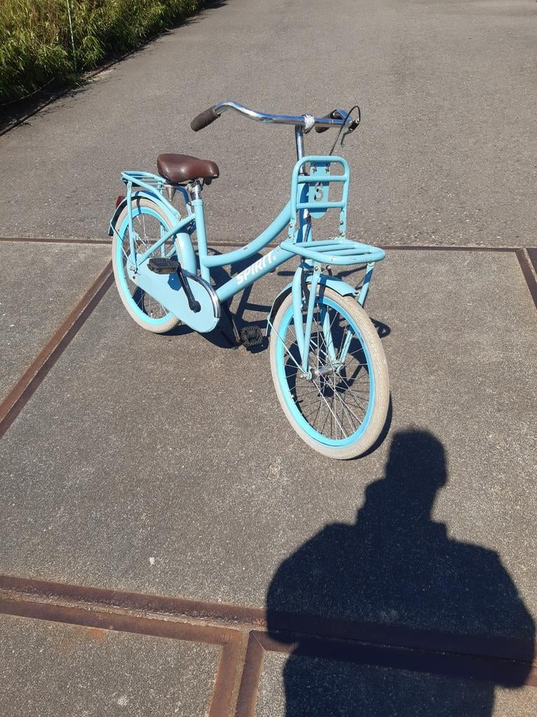 Spirit Kinderfiets 22inch - Lichtblauw, Fietsen en Brommers, Ophalen, Gebruikt, 20 inch of meer
