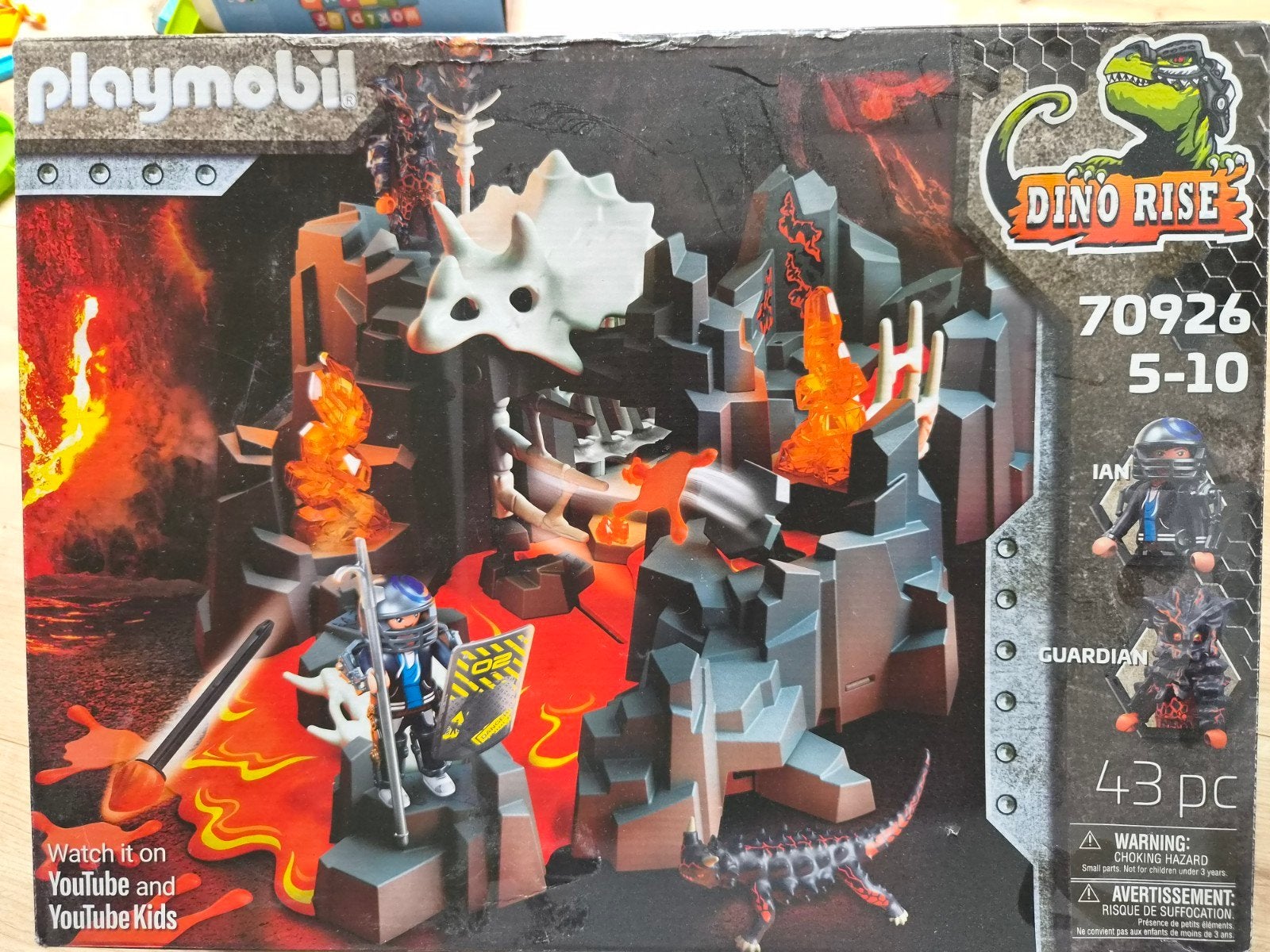 Playmobil Dino Rise 70926 Lavagrot met Guardian, Ophalen of Verzenden, Zo goed als nieuw, Jongen of Meisje