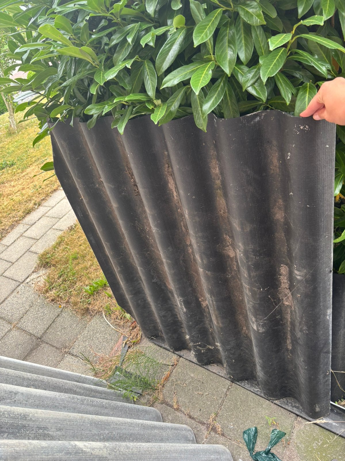 Golfplaten voor dak of schuur asbestvrij, Doe-het-zelf en Verbouw, Ophalen, Zwart, Zo goed als nieuw, 15 m² of meer