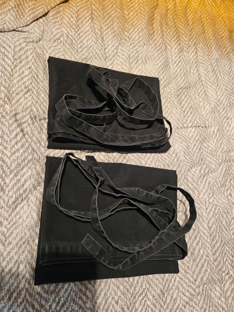 2 Zwarte koks schort - Made in The Netherlands, Ophalen