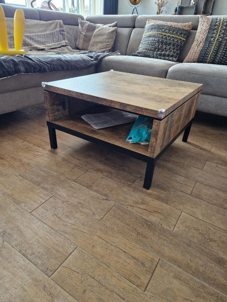 Hoektafel deco stijl, Huis en Inrichting, Tafels | Salontafels, Ophalen, 50 tot 100 cm, Overige materialen, 50 tot 100 cm