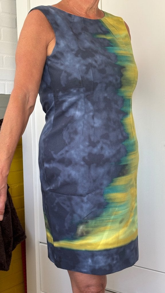 Designer zomerjurk, Maat 38/40 (M), Elie Tahari, Meerkleurig, Ophalen of Verzenden