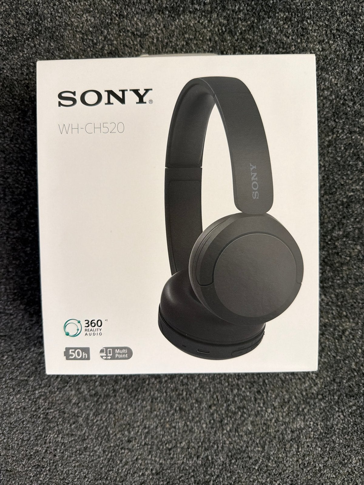 Sony WH-CH520 Draadloze On-ear Koptelefoon Zwart, Bluetooth, On-ear, Ophalen of Verzenden, Zo goed als nieuw