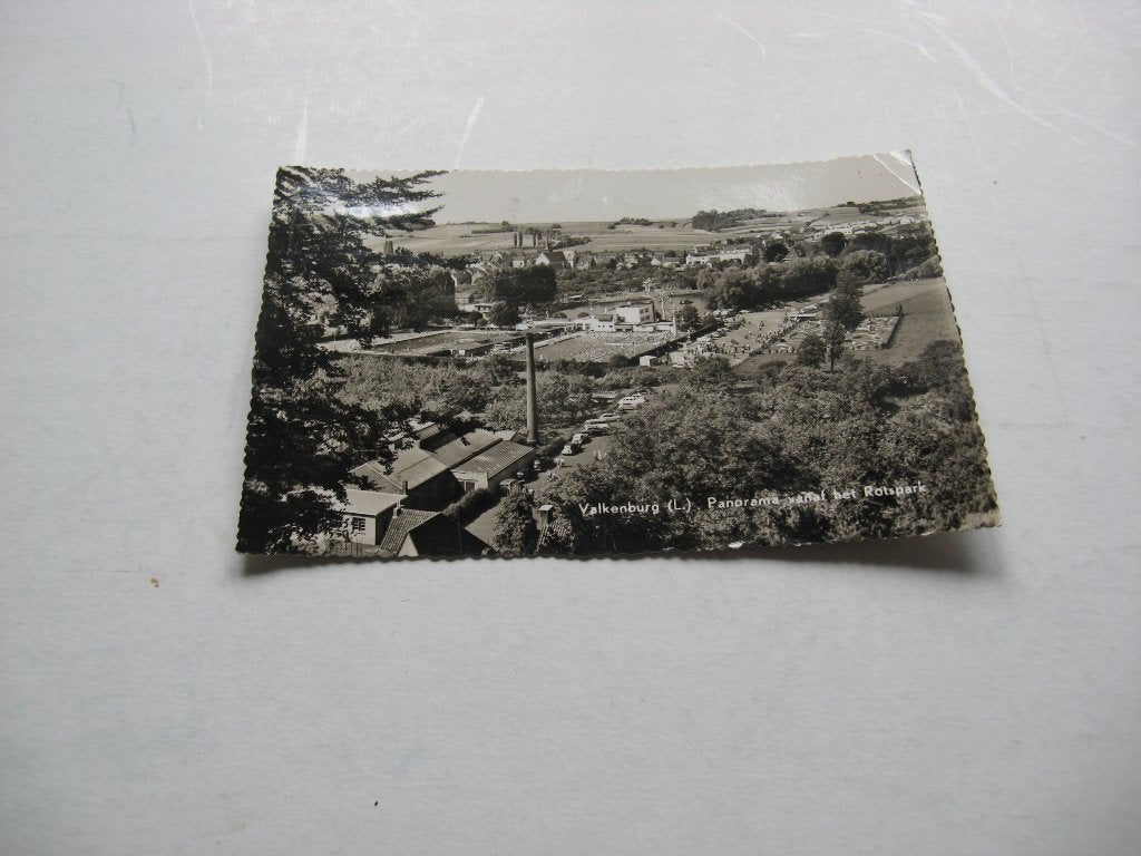 Valkenburg Panorama vanaf het rotspark jaartal 1959, Ophalen of Verzenden, Voor 1920, Gelopen, Noord-Brabant