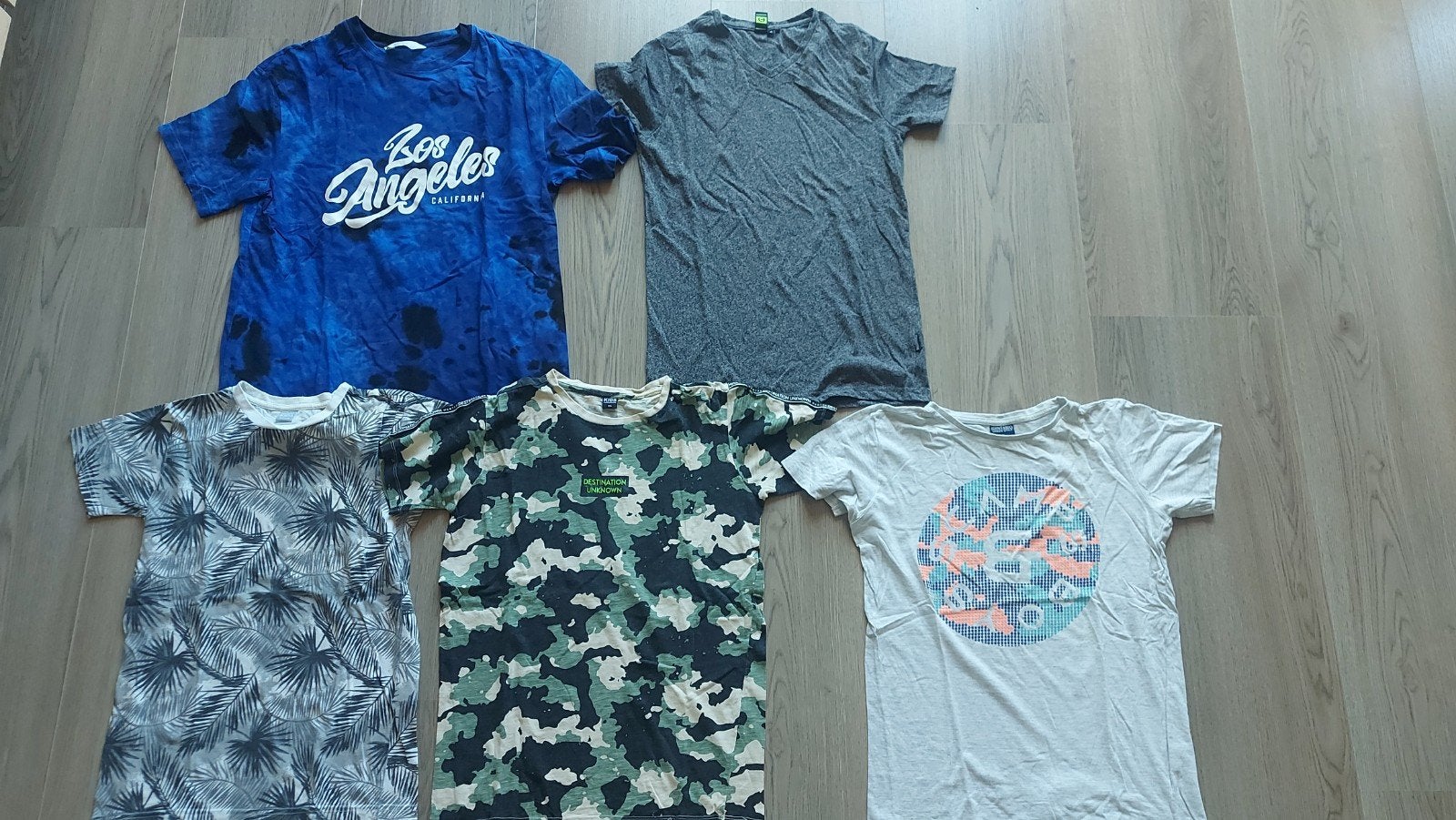 pakket 5 T-shirts Maat 170, Ophalen of Verzenden, Zo goed als nieuw, Jongen, Shirt of Longsleeve