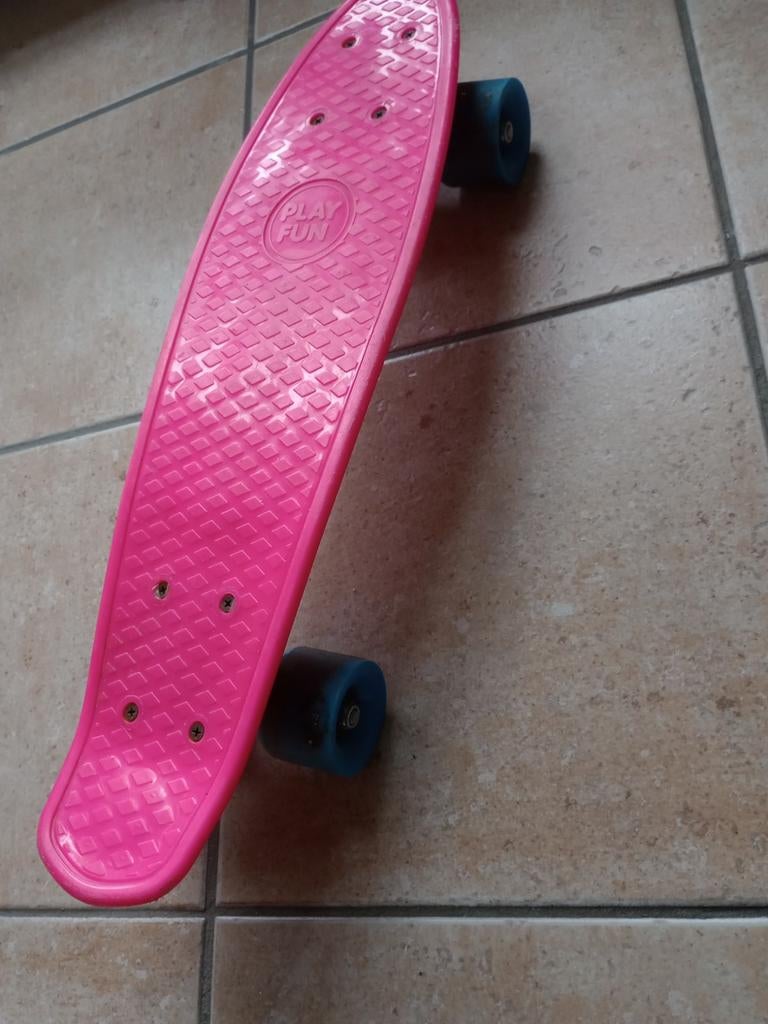 Skateboard, penny board. Roze, Ophalen, Gebruikt, Skateboard