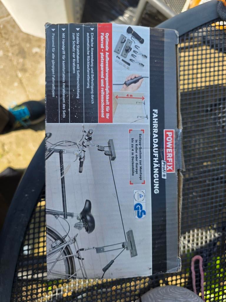 Powerfix Fietsophangsysteem voor plafondmontage, Fietsen en Brommers, Ophalen of Verzenden, Nieuw, Powerfix