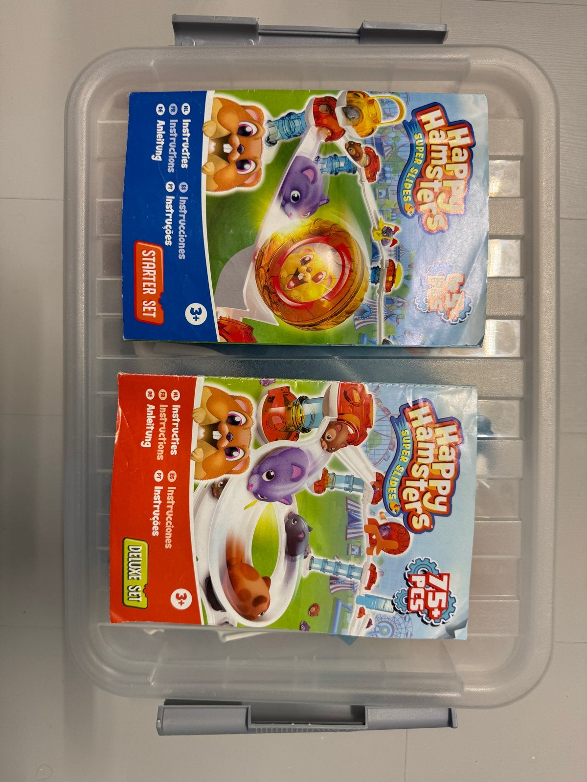 Happy Hamsters Hamsterbaan Deluxe + Starter Set + 6 hamsters, Ophalen of Verzenden, Zo goed als nieuw, Jongen of Meisje
