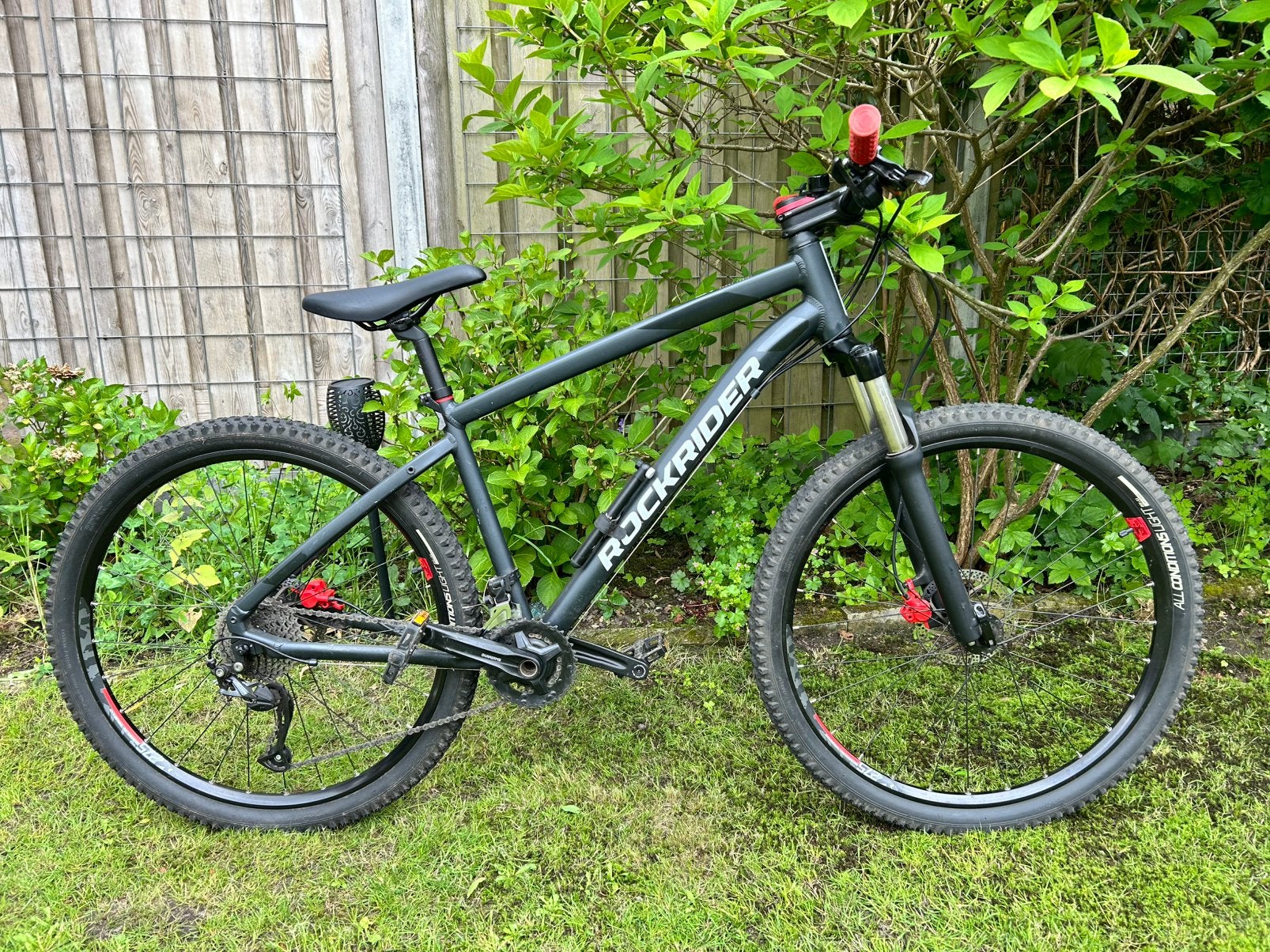 MTB Rockrider ST540 Maat L in zeer goede staat, 45 tot 49 cm, Zo goed als nieuw, Schijfrem, Ophalen