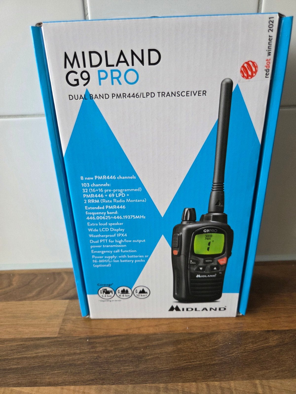 Midland g9pro., Ophalen of Verzenden, Zo goed als nieuw, 5 tot 15 km, Portofoon of Walkie-talkie