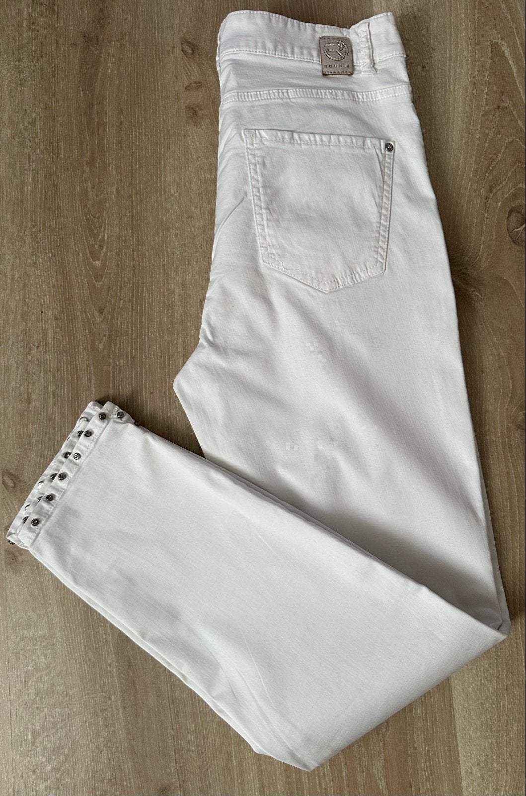 Rosner Audrey High Waist Jeans - Wit - Maat W28, Ophalen of Verzenden, Zo goed als nieuw, Wit, W28 - W29 (confectie 36)