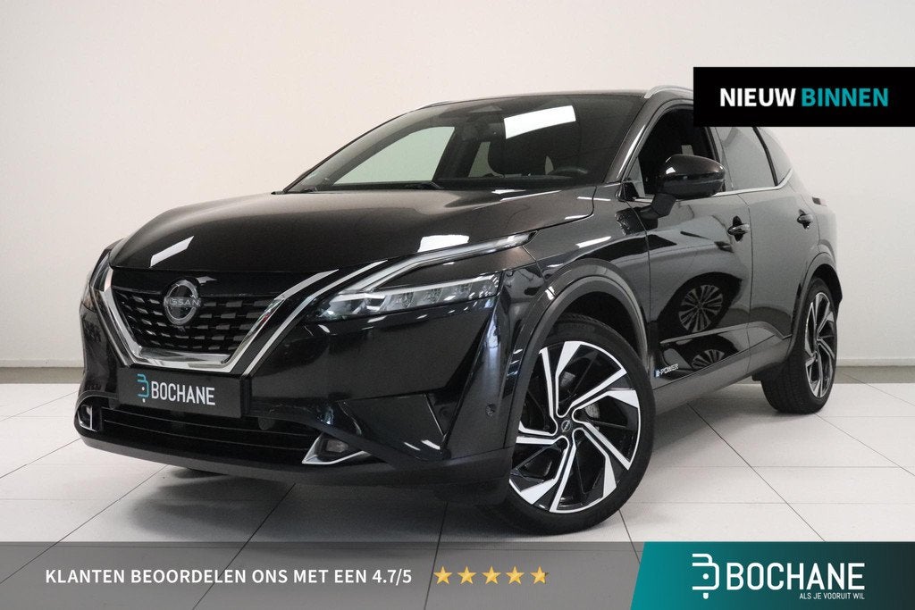 Nissan Qashqai 1.5 e-Power Tekna Plus | Pano | Adaptieve cru, Auto's, Nissan, 1497 cc, Gebruikt, 190 pk, Zwart