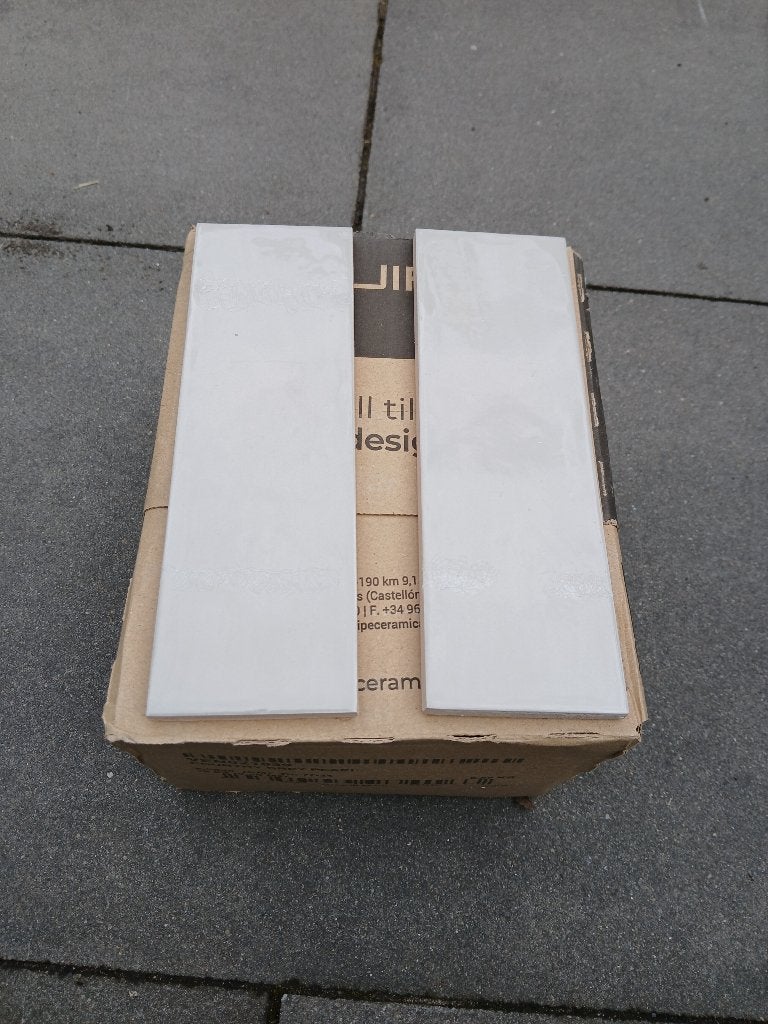 Wandtegel grey pearl 20x6,5cm (3 doosjes x 0,5m2), Ophalen, Nieuw, Minder dan 20 cm, 20 tot 40 cm