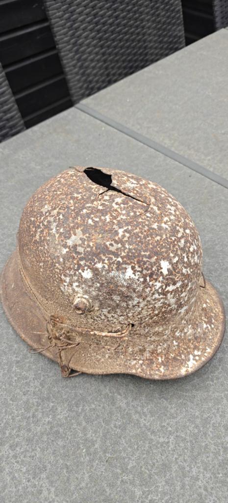 Helm Duits WW1, Ophalen of Verzenden, Landmacht, Duitsland, Helm of Baret